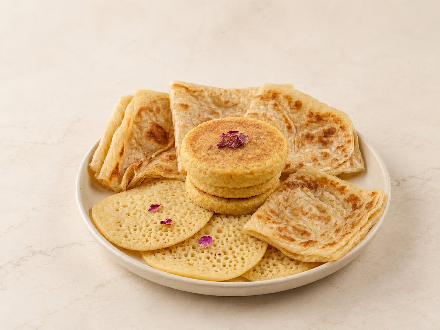 Moroccan Bakery — Msamen, Baghrir and Harcha